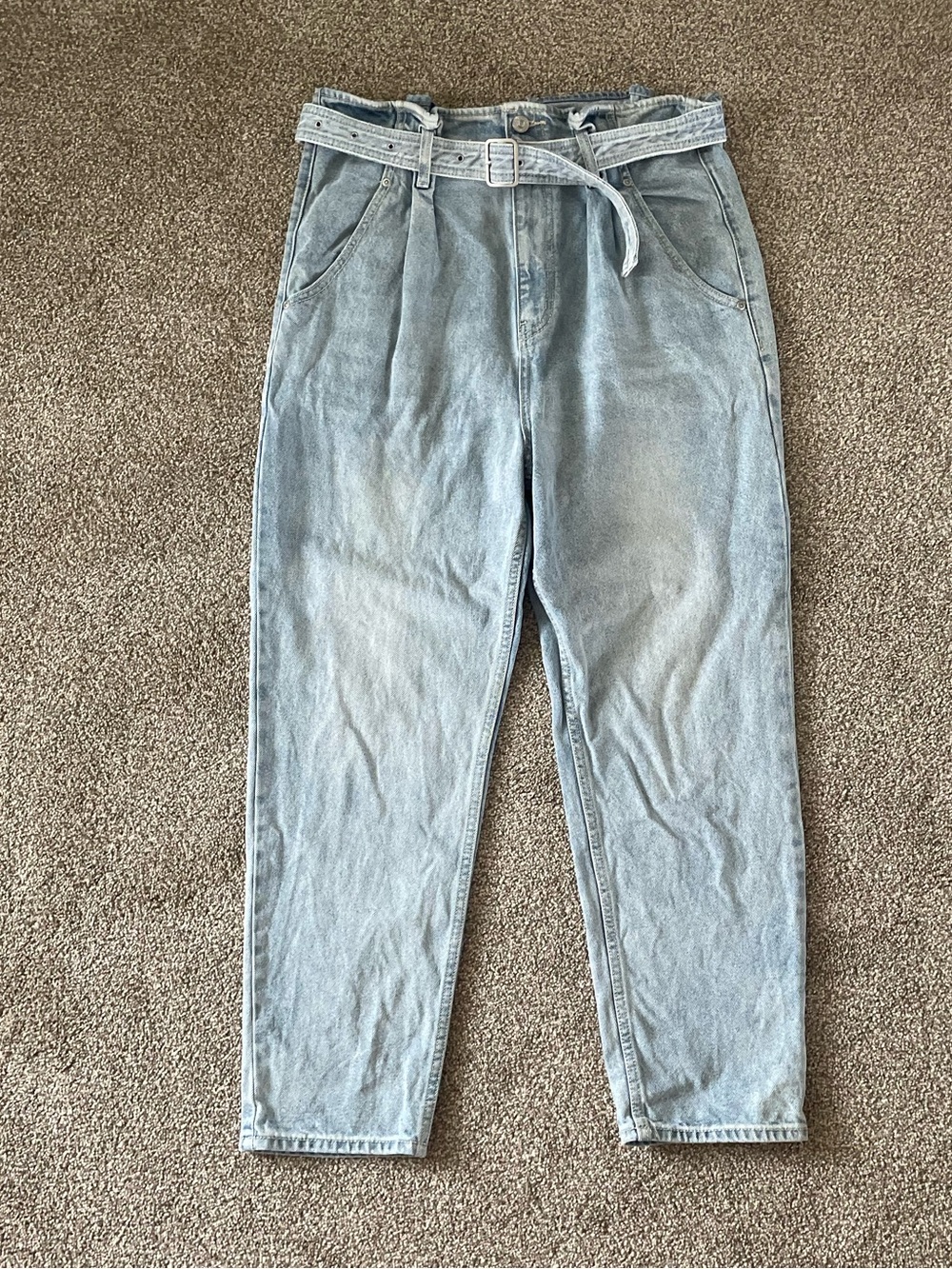 Free People High Waist Paperbag Jeans
